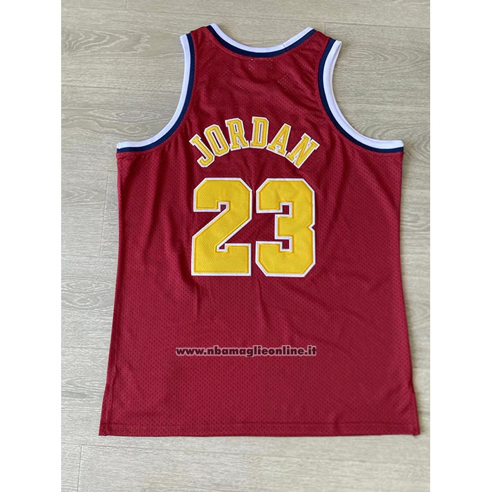 Maglia Chicago Bulls Michael Jordan #23 Mitchell & Ness 1996 Rosso
